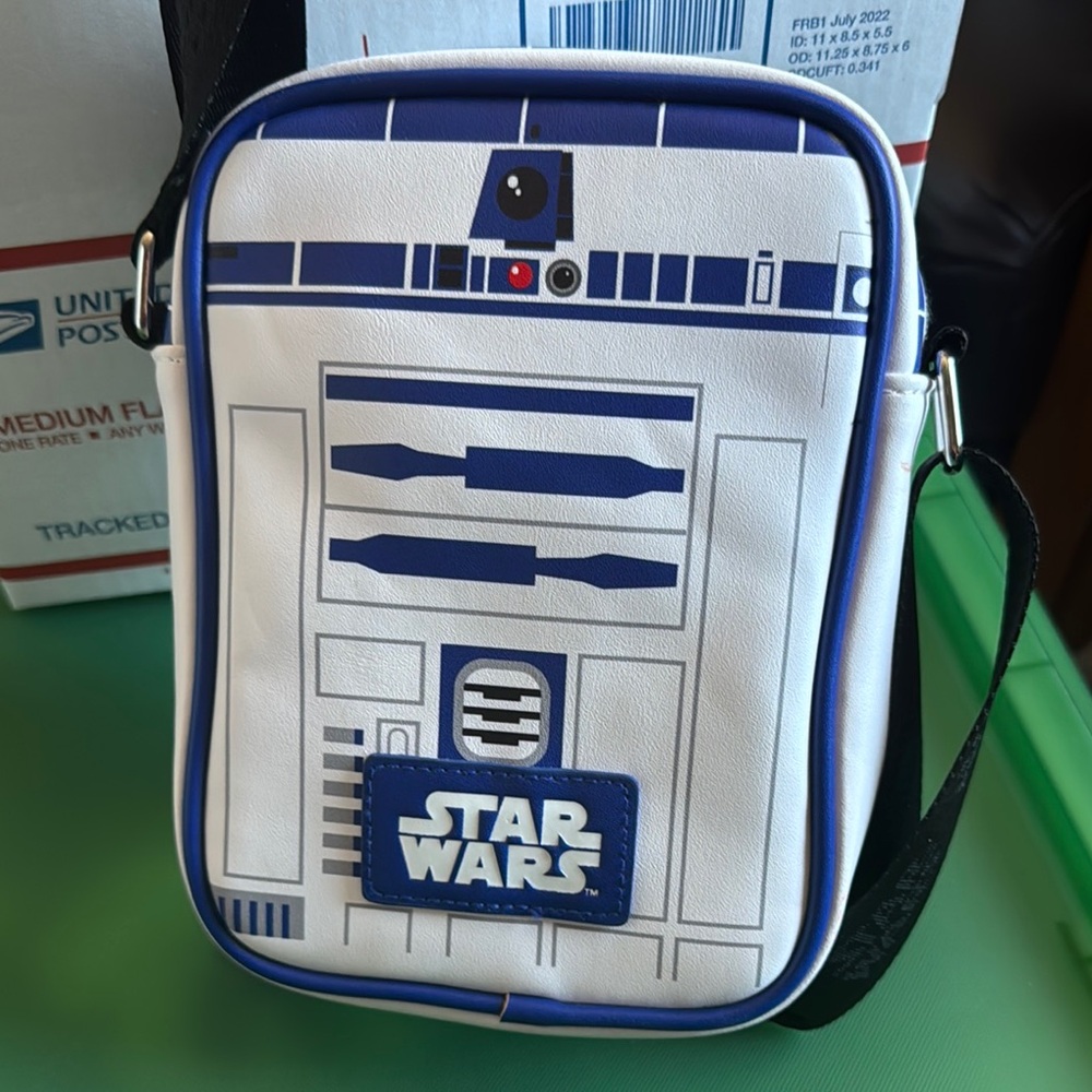 Star Wars White and Blue Crossbody Bag